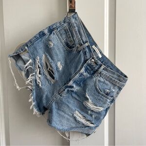 PacSun Distressed High Rise Shorts